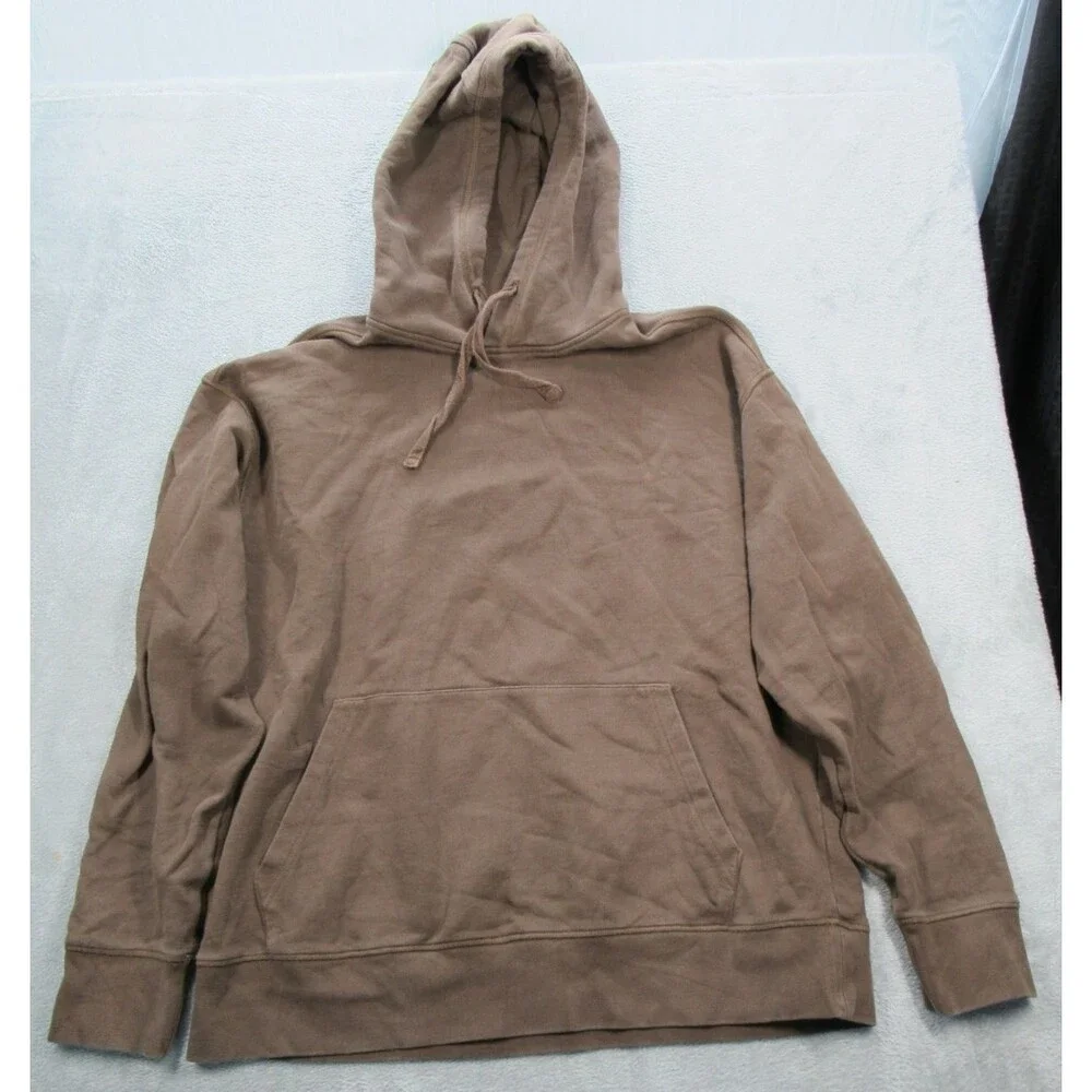 Banana Republic Hoodie Mens XL Tall Brown Long Sleeve Sweatshirt Pullover Y2K